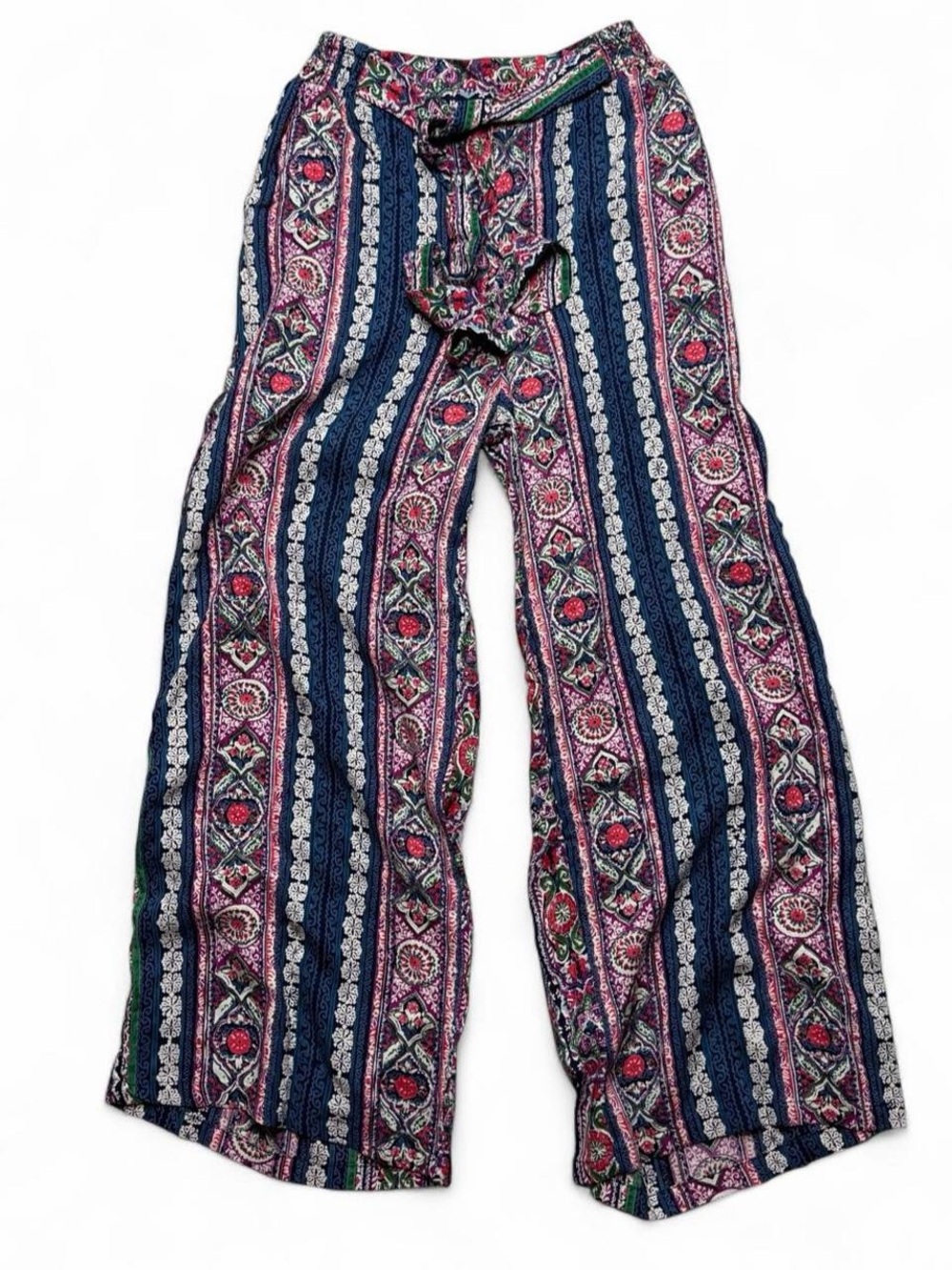 NWT Angie Girls Medium Boho Flowy Ankle Pants Y2K Cottagecore